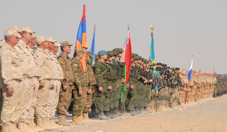 Военнослужащие ВС Армении приняли участие в учениях ОДКБ