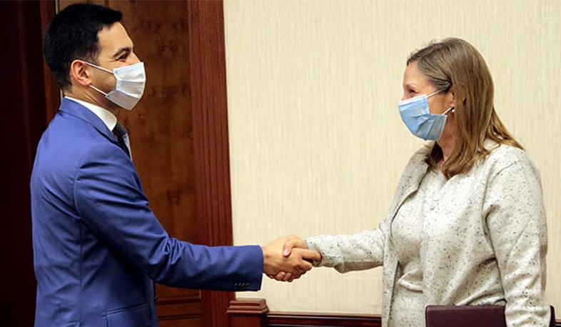 Ռուստամ Բադասյանն ու Լին Թրեյսին քննարկել են մաքսային և հարկային վարչարարության ոլորտներում համագործակցության հարցեր