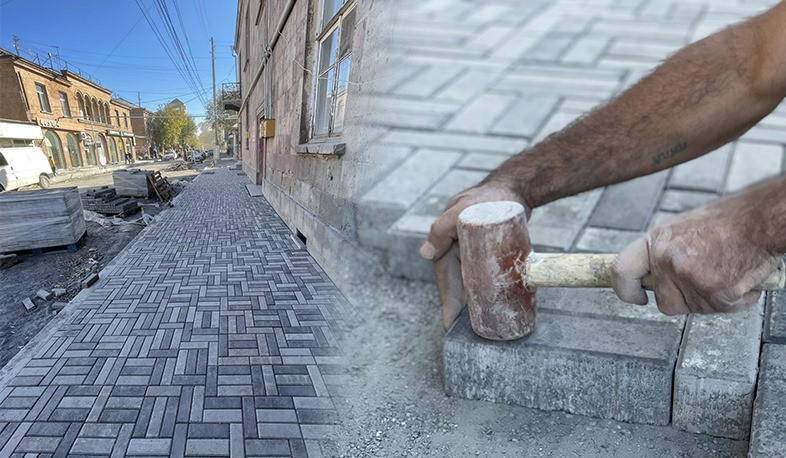 Սուբվենցիոն ծրագրով բարեկարգվում է Էջմիածնի Բաղրամյան փողոցը