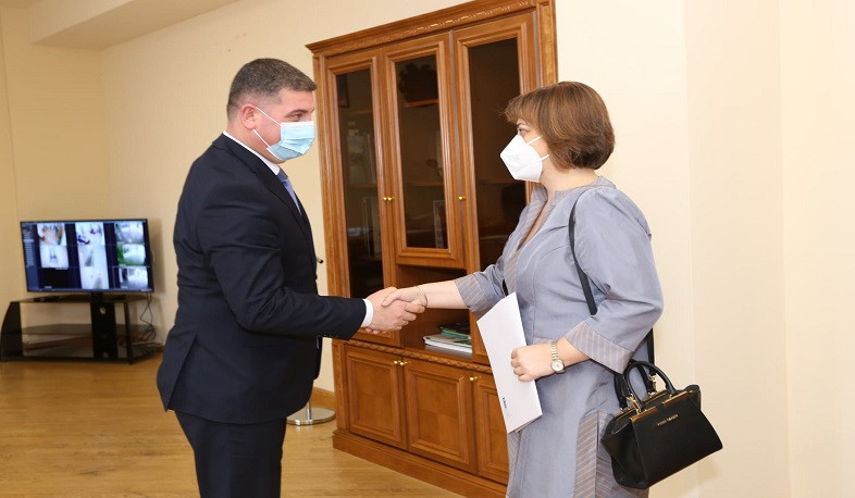 Sərhəd icmalarına dəstək proqramları davam edəcək: Gnel Sanosyan Natia Natsvlişvilini qəbul edib