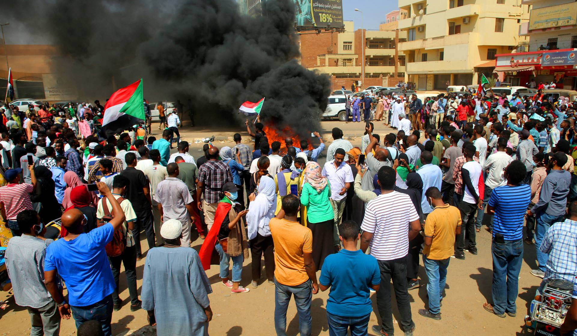 Seven killed, 140 hurt in protests against Sudan military coup