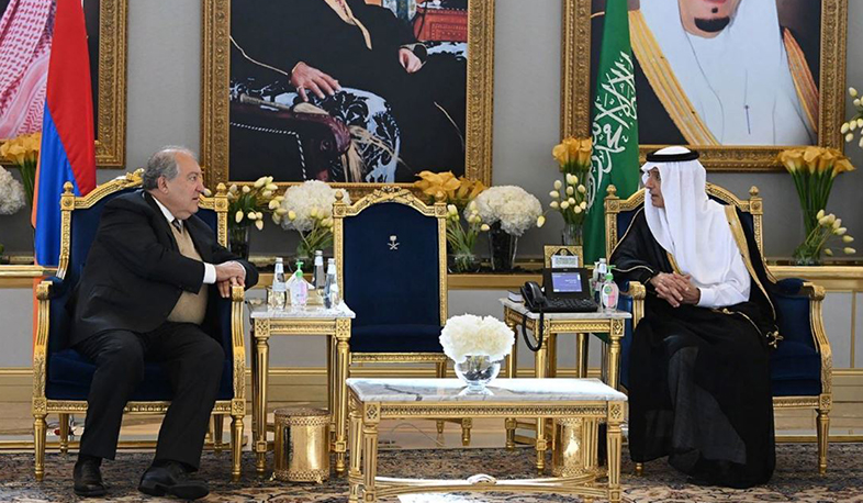 Armenian President Armen Sarkissian paid historic visit to Saudi Arabia