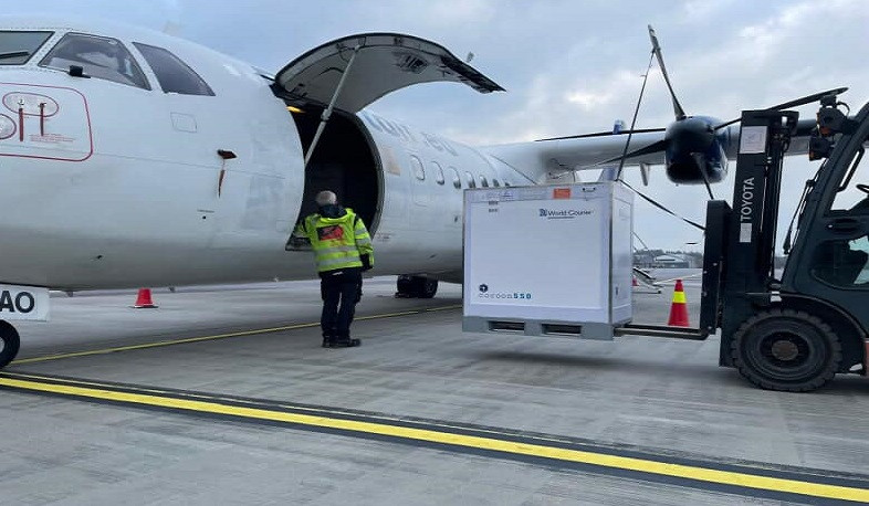 Donated Moderna vaccine is in Armenia