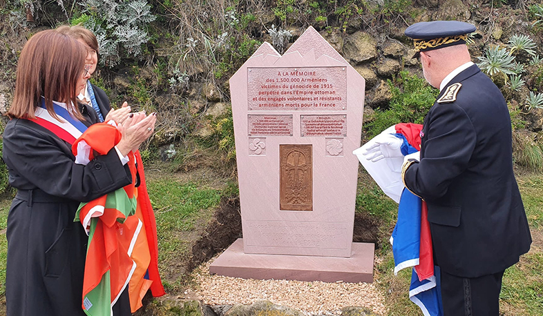 Monument to victims of Armenian Genocide unveiled in Biarritz