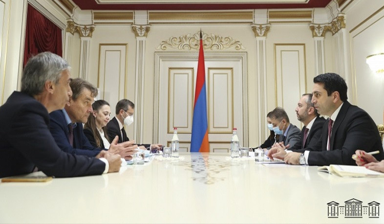 RA NA President Alen Simonyan receives co-rapporteurs of Armenia of PACE Monitoring Committee