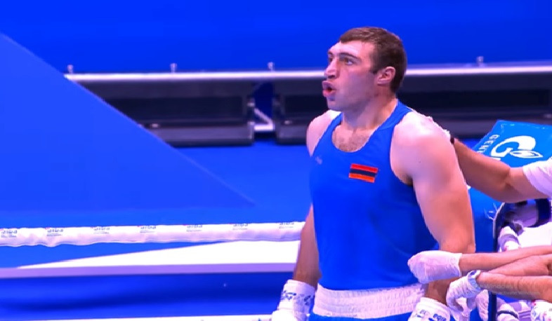 Boxer Davit Chaloyan defeats Azerbaijani boxer reaching final of World Boxing Championship