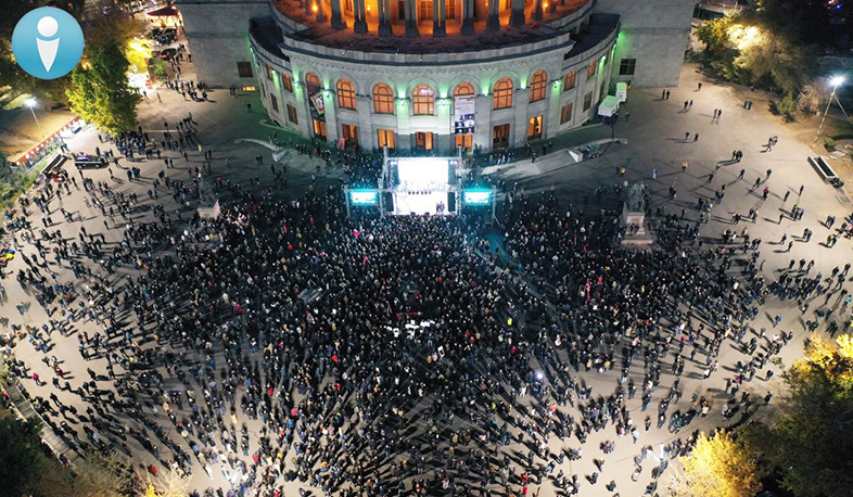 Ժամը 19:17-ի դրությամբ «Հայաստան» դաշինքի հրավիրած հանրահավաքին ներկա է եղել 3700 մարդ. «Իրազեկ քաղաքացիների միավորում»