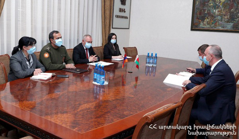 ԱԻ նախարարը Բելառուսի դեսպանի հետ քննարկել է համագործակցության նոր ուղղությունները