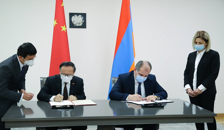 Agreement on ‘Technical and Economic Cooperation between Government of Armenia and Government of China’ signed