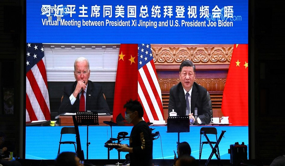В формате видеоконференции состоялась встреча президентов КНР и Америки