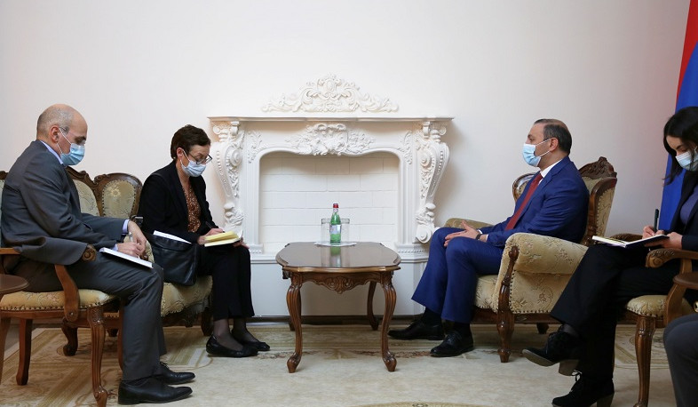 Armenia’s Secretary of Security Council and Ambassador of France to Armenia referred to situation created by invasion of Azerbaijani troops into sovereign territory of Armenia