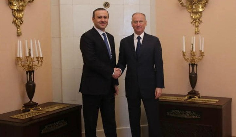 Секретарь Совбеза Армен Григорян встретился с секретарем Совбеза РФ Николаем Патрушевым