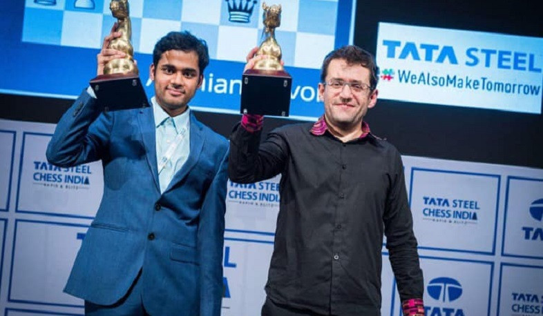 Левон Аронян - победитель турнира Tata Steel Chess India Blitz 2021