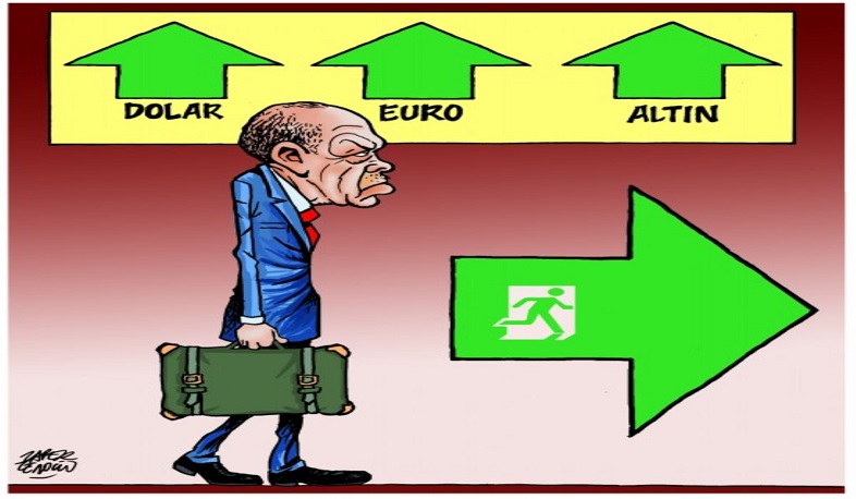Թուրքական մամուլում տնտեսական ծանր վիճակի մասին ծաղրանկար է հրապարակվել