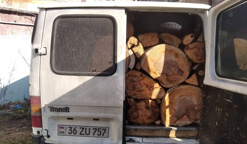 Տավուշի մարզում հայտնաբերվել է ապօրինի փայտանյութ տեղափոխող 4 մեքենա