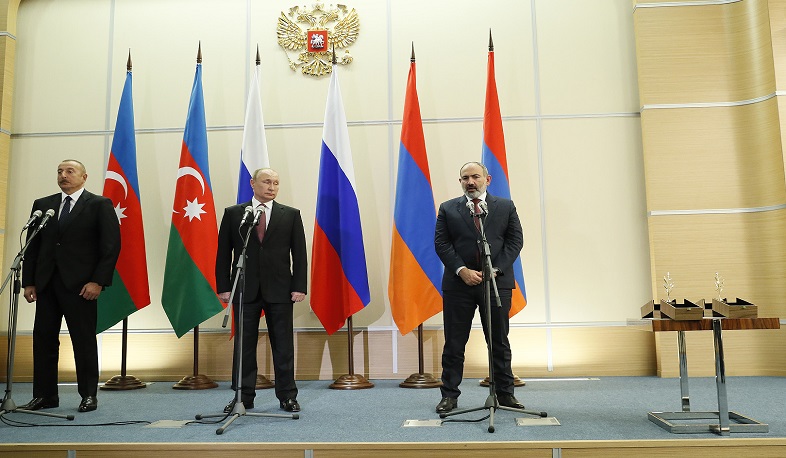 Հայաստանի վարչապետը, Ռուսաստանի նախագահը և Ադրբեջանի նախագահն ընդունել են համատեղ հայտարարություն
