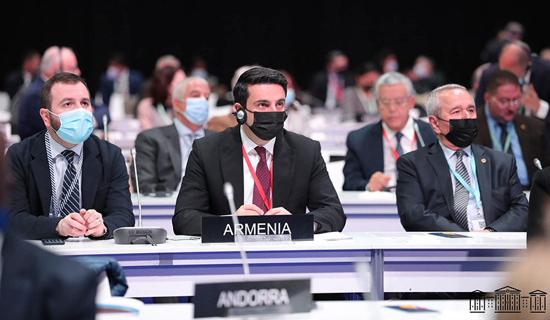 Ալեն Սիմոնյանի գլխավորած պատվիրակությունը մասնակցել է «Միջխորհրդարանական միության» վեհաժողովի բացման արարողությանը