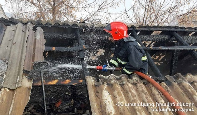Հրդեհ Զովաբեր գյուղի տներից մեկում. այրվել է տանիքը