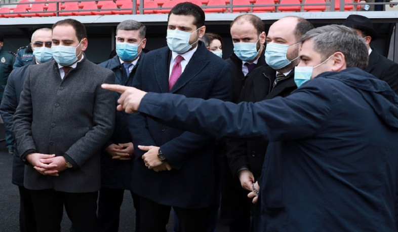 Համբարձում Մաթևոսյանը և Արայիկ Հարությունյանը մասնակցել են Արմավիրի քաղաքային մարզադաշտի վերաբացմանը