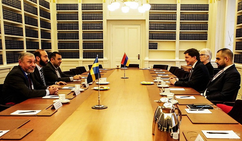 Meeting of Foreign Minister of Armenia Ararat Mirzoyan with Speaker of Swedish Riksdag Andreas Norlén