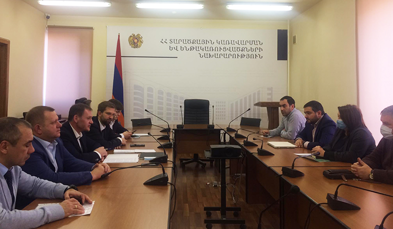 Замминистра территориального управления и инфраструктур приняла делегацию, возглавляемую Станиславом Набоко
