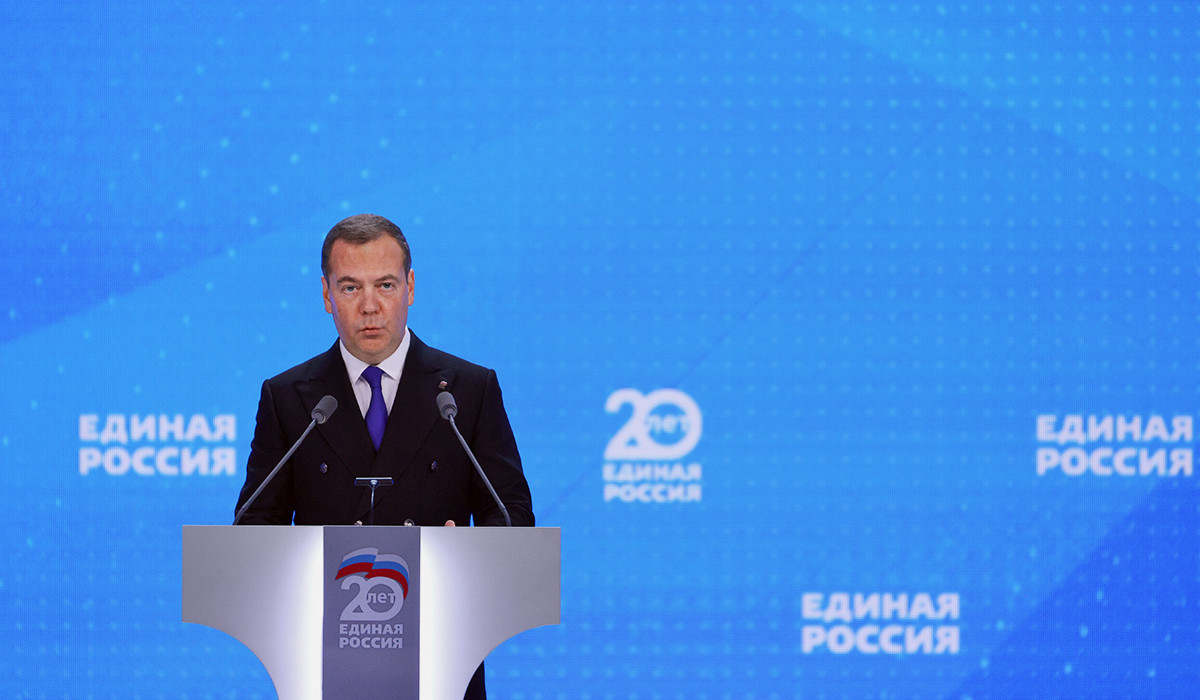 Մեդվեդևը վերընտրվել է «Եդինայա Ռոսիա» կուսակցության նախագահի պաշտոնում