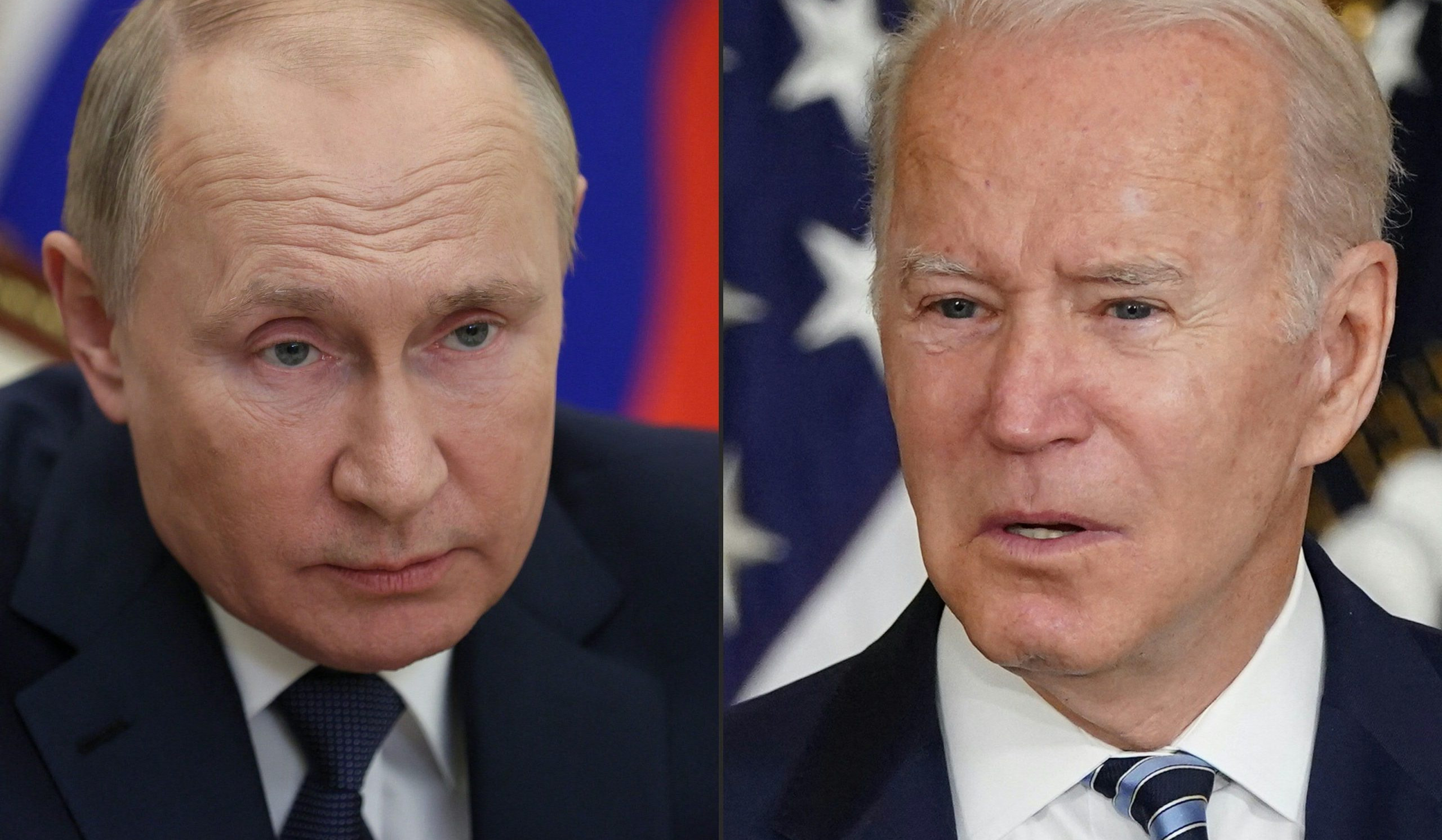Vladimir Putin begins video conference with Joe Biden