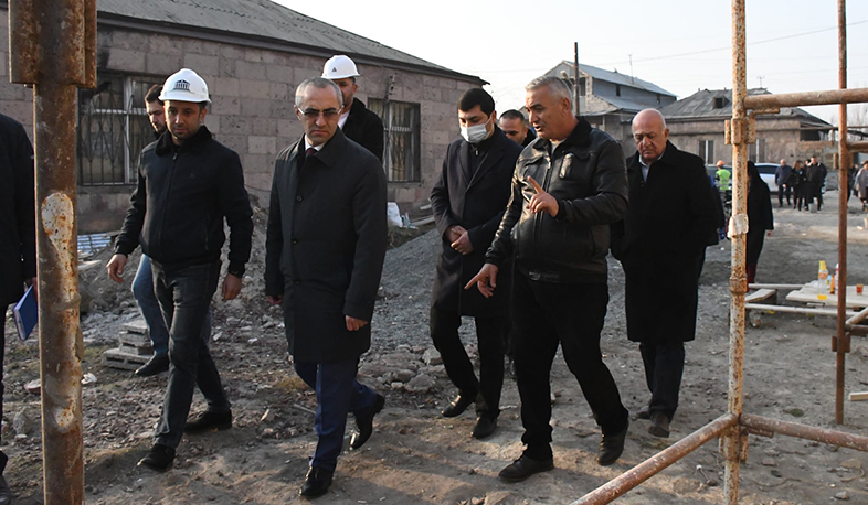Արմավիրի մարզպետը հետևել է սուբվենցիոն ծրագրերով ընթացող մանկապարտեզների կառուցման աշխատանքներին