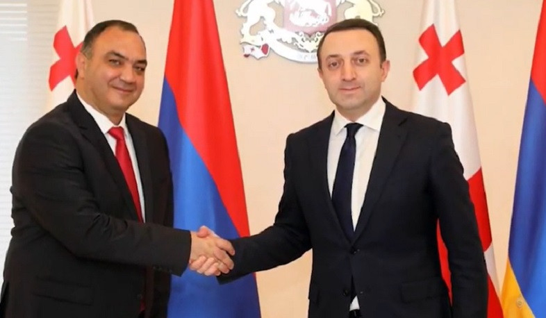 Աշխատանքային այցով Վրաստանում գտնվող Հայաստանի ոստիկանապետին ընդունել է վարչապետ Ղարիբաշվիլին