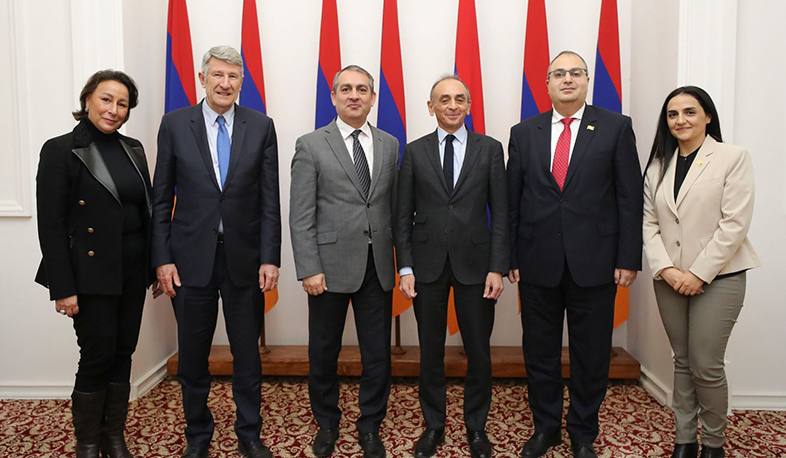 Meeting of Armenian Parliamentarians with French Politician, Writer and Journalist Éric Zemmour and Former President of Department of Vendée, France Philippe de Villiers
