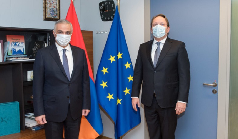 In Brussels, Mher Grigoryan met with EU Commissioner Olivér Várhelyi and other high-ranking officials