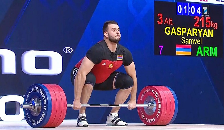 Самвел Гаспарян завоевал малую бронзовую медаль на чемпионате мира по тяжелой атлетике