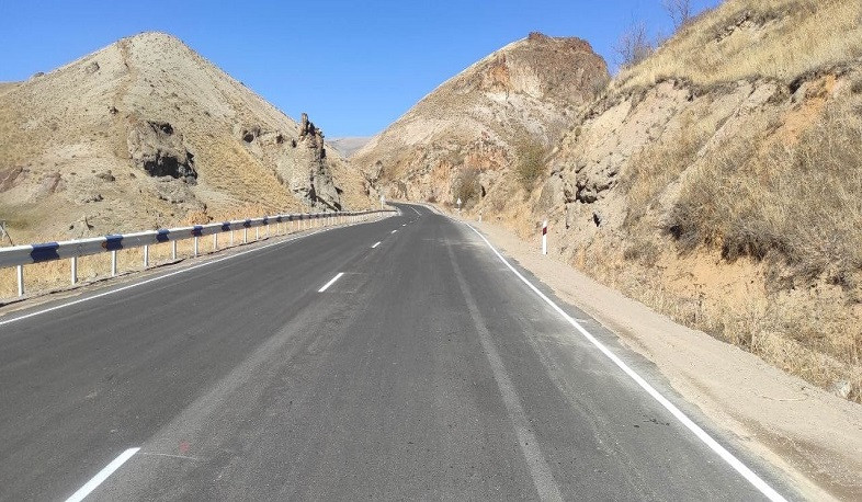 Միջին նորոգման աշխատանքներ Երևան-Երասխ-Գորիս-Մեղրի-Իրանի սահման միջպետական նշանակության ավտոճանապարհի մի հատվածում