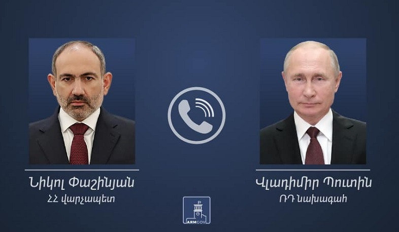 Nikol Pashinyan and Vladimir Putin discuss process of implementing joint steps within CSTO