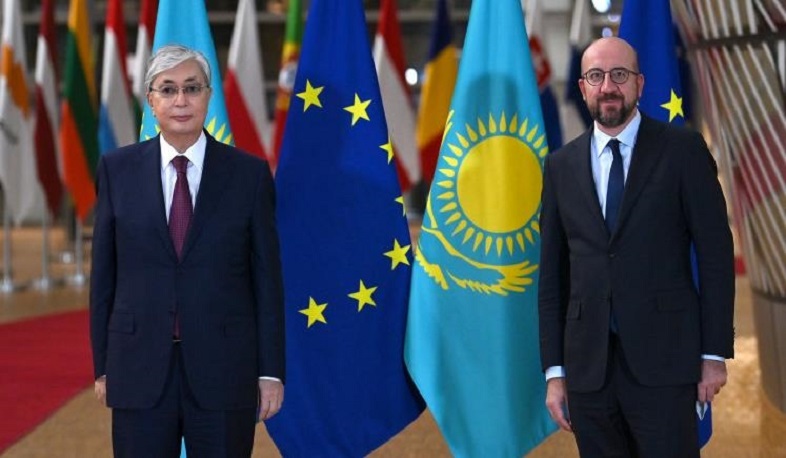 Kazakh president says had productive conversation with European Council president