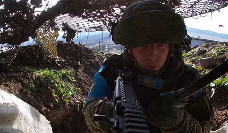 С российскими миротворцами в Арцахе проведена плановая тренировка по обеспечению безопасности на наблюдательных постах