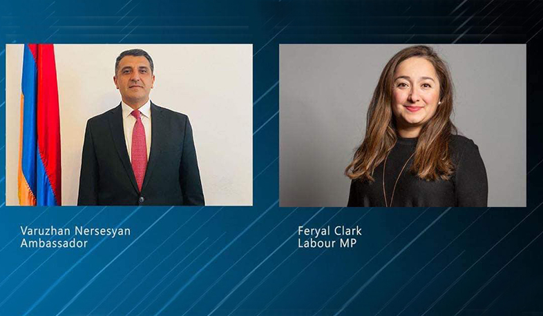 Ambassador Nersesyan had video interview with Labor MP Feryal Clark