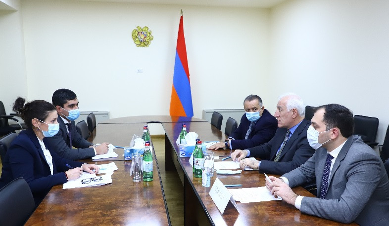 Vahagn Khachaturyan and Catarina Bjorlin Hansen discussed opportunities for cooperation in the field of high technology