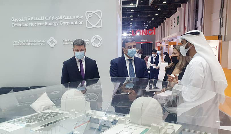 Gnel Sanosyan participates in exhibition organized within World Future Energy Summit in Abu Dhabi