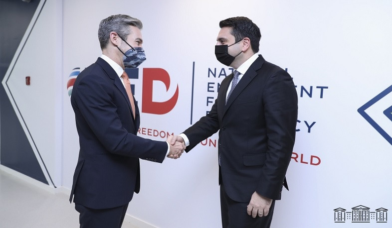 Delegation led by NA President Alen Simonyan meets with Heads of International Structures in United States