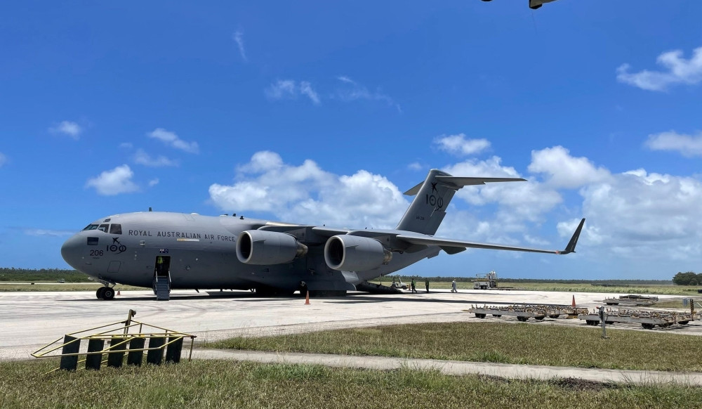 Australian aid reaches Tonga as telephone lines partially restored