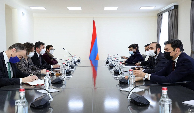 Foreign Minister evaluated restart of negotiations on NK conflict settlement under auspices of Minsk Group Co-Chairs during meeting with EU delegation