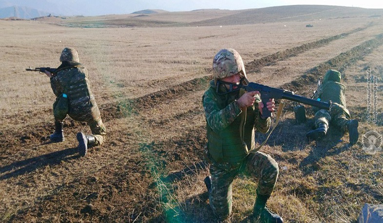 Ցուցադրական մարտավարական զորավարժություն՝ զորամասերից մեկի զինծառայողների ներգրավմամբ