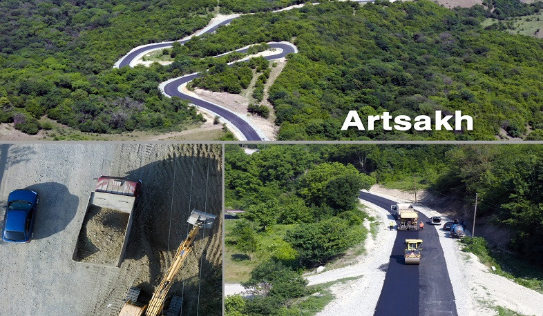 Artsaxda 50 km-ə yaxın avtomobil yolu bərpa olunur