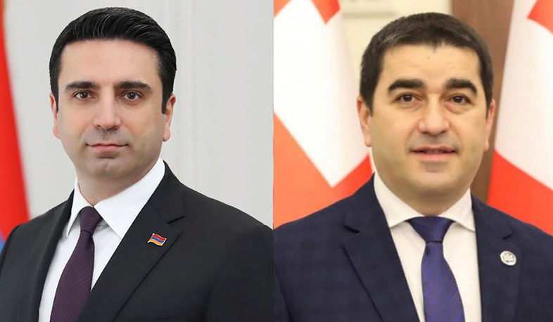 Alen Simonyan has a telephone conversation with Speaker of Parliament of Georgia
