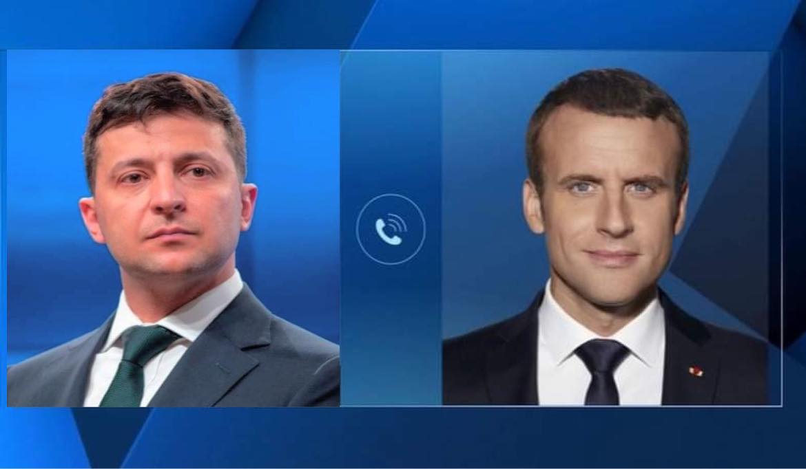 Владимир Зеленский и Эмманюэль Макрон обсудили работу 