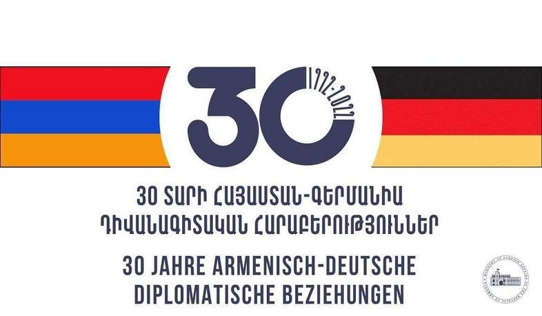 Today Armenia and Germany celebrate 30th anniversary of establishment of diplomatic relations