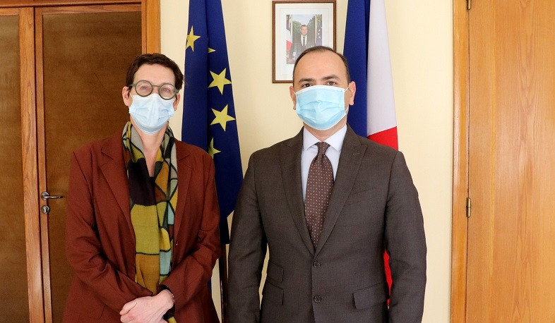 Ahead of his visit to France, Zareh Sinanyan met with Anne Louyot