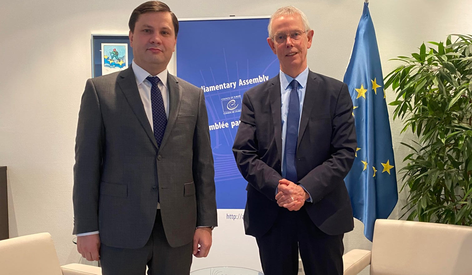 Permanent Representative of Armenia to Council of Europe presents humanitarian consequences of 44-day war to PACE President