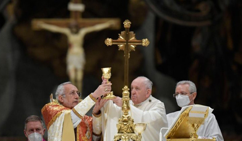 Հայ Կաթողիկե պատրիարք Կաթողիկոսը և Ֆրանցիսկոս Պապը պատարագել են միասին